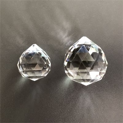 30-40mm Faceted Cut Clear Glass Crystal Ball Prism Pendant Hotel Decoration Beautiful Crystal Accessories