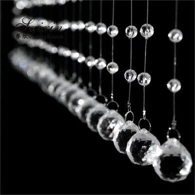 30-40mm Faceted Cut Clear Glass Crystal Ball Prism Pendant Hotel Decoration Beautiful Crystal Accessories