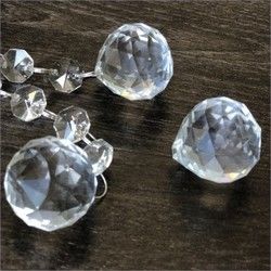30-40mm Faceted Cut Clear Glass Crystal Ball Prism Pendant Hotel Decoration Beautiful Crystal Accessories