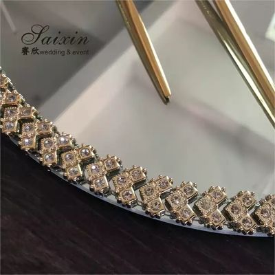 ZT-072  glass mirror charger plate for wedding table decoration