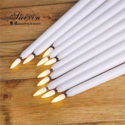 LED Taper Wedding Candles Centerpieces Decoration Remote Control Long
