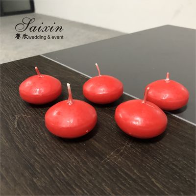 Hot sale 4.5cm real wax water activated floating candles for wedding decoration centerpiece candle holders