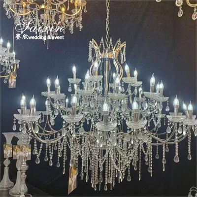 Factory Wholesale Large Metal Crystal Chandeliers For Wedding Decoration
