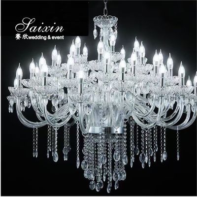 Factory Wholesale Large Metal Crystal Chandeliers For Wedding Decoration