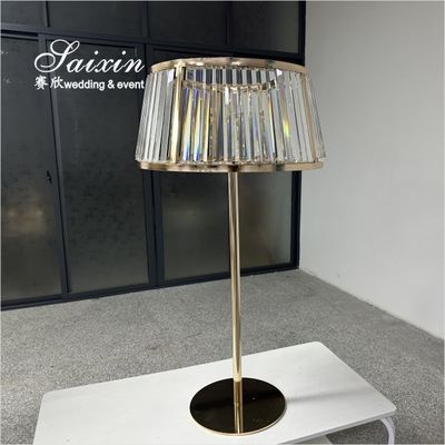 Gold Stand Crystal Shade Centerpieces For Wedding Centerpieces