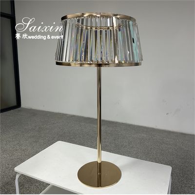 Gold Stand Crystal Shade Centerpieces For Wedding Centerpieces