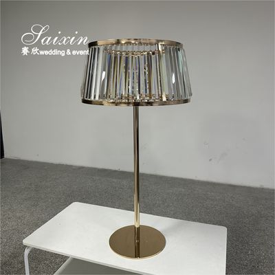 Gold Stand Crystal Shade Centerpieces For Wedding Centerpieces