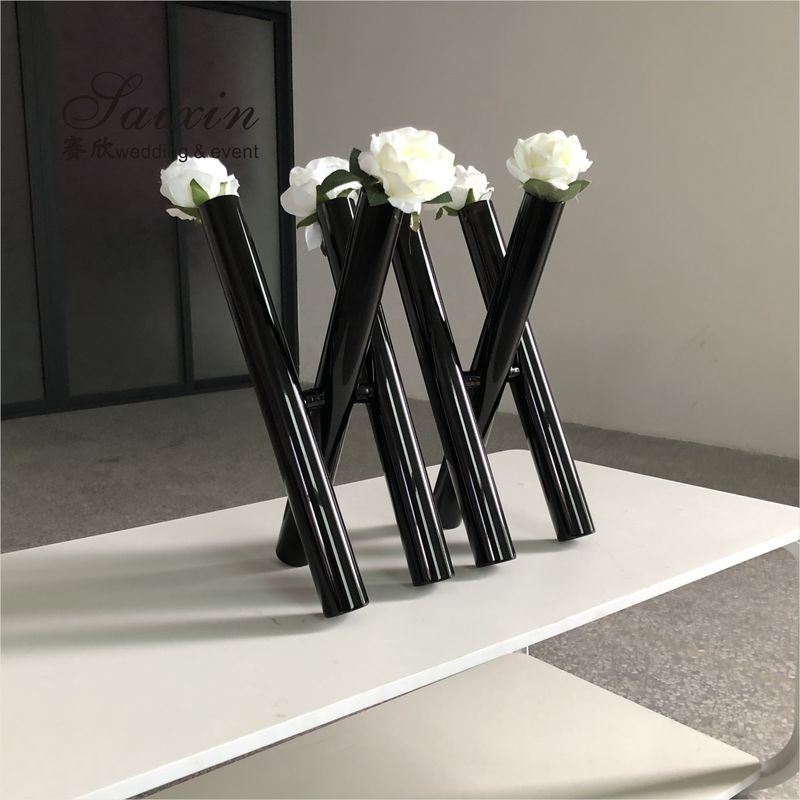 Unique Decorative Vases Black Wedding Centerpieces 3 Glass Cylinder Flower Vase