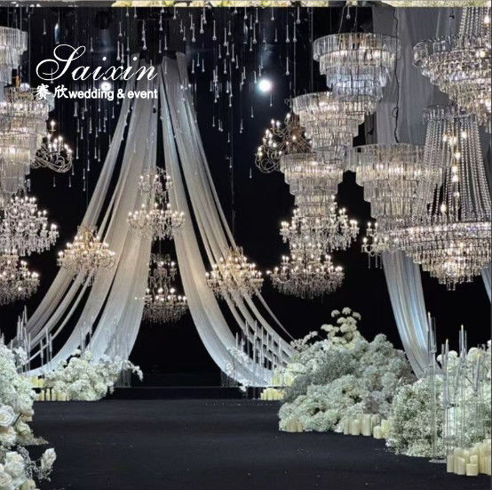 6 Lights Crystal Chandelier Lamp For Hotel Decoration