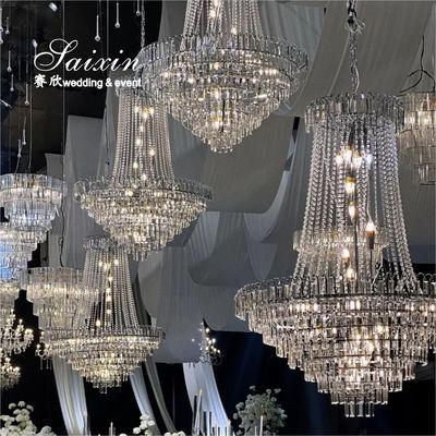 SX-CH237 Hot Sale Goedkope K9 Kristal kroonluchters Voor bruiloft accessoires Event Decor
